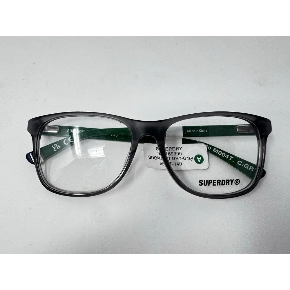 Superdry SDO M004T Grey Green Eyeglass Frames New Old Stock 55-17-140